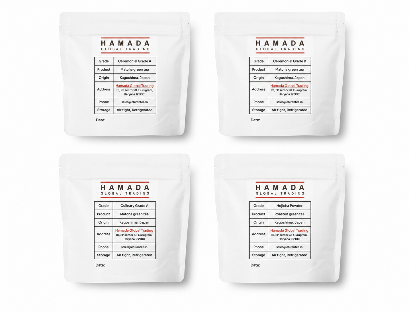Japanese Matcha Sample Set ( All matcha variants)